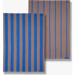 Bavlněné utěrky v sadě 2 ks 50x70 cm Stripes – Mette Ditmer Denmark obraz