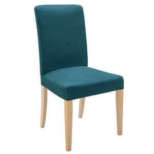Pružný jednobarevný potah na židli, sedák nebo sedák + opěrka obraz