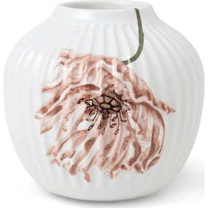 Bílá porcelánová váza Kähler Design Poppy, výška 13 cm obraz
