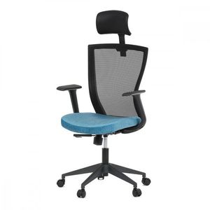 Kancelářská židle KA-V328 Modrá, Kancelářská židle KA-V328 Modrá obraz