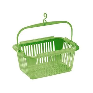 Košík na kolíčky závěsný, zelený obraz