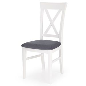 Jídelní židle BIRGOMU bílá/šedá obraz