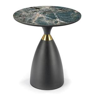 Přístavný stolek MURINO mramor/černá obraz