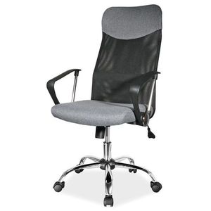 Kancelářská židle SIGQ-025 šedá/černá obraz