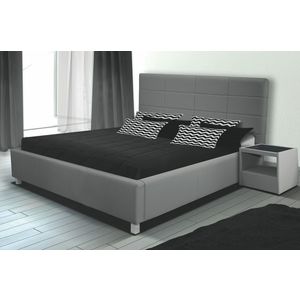 Čalouněná postel GARGE 9 180 cm, světle šedá látka obraz