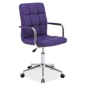Kancelářská židle BALDONE, fialová ekokůže obraz