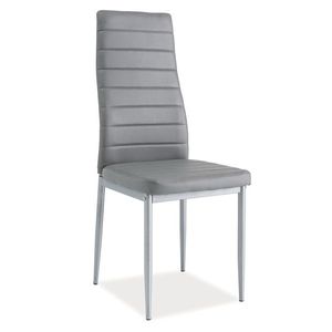 Jídelní čalouněná židle VIPAVA 1, šedá/alu obraz