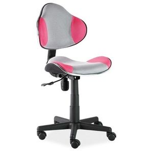 Kancelářská židle PEDROZA, šedá/růžová obraz