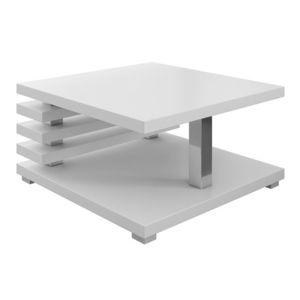 Konferenční stolek MANDULIS, bílý mat obraz