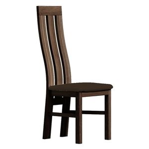 Čalouněná židle SOUV, tmavý jasan/tmavě hnědá obraz