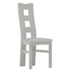 Čalouněná židle ACHAO, bílá/krémová obraz