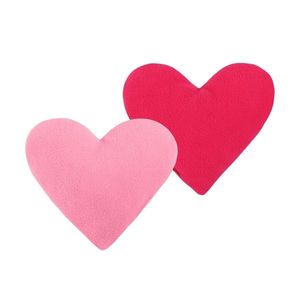 Bellatex Tvarovaný polštářek Srdce sada 2 ks růžová, 18 x 20 cm obraz