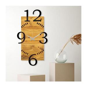 Nástěnné hodiny 41x74 cm 1xAA dřevo/kov obraz