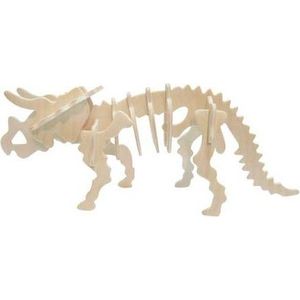 Woodcraft construction kit Dřevěné 3D puzzle Triceratops velký obraz