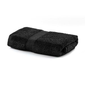 Bavlněný ručník DecoKing Marina černý, velikost 50x100 obraz