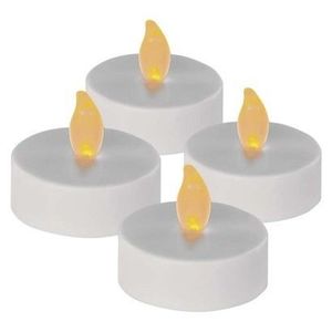 EMOS Čajové svíčky LED dekorace Robi maxi 4 ks bílé obraz