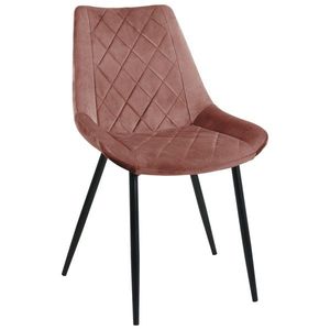 Ak furniture Čalouněná designová židle Justina růžová obraz