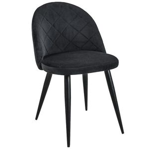Ak furniture Čalouněná designová židle Poppy černá obraz