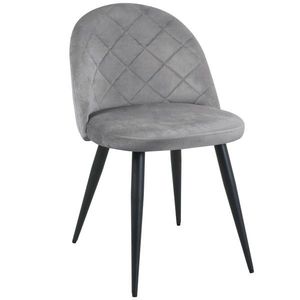 Ak furniture Čalouněná designová židle Poppy šedá obraz