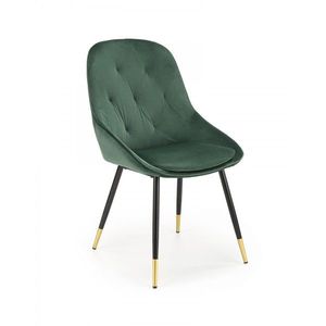 HALMAR Designová židle Liza tmavě zelená obraz