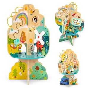 ECOTOYS Dřevěná vzdělávací hračka Anima +12m vícebarevná obraz