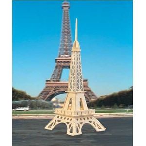 Woodcraft Woodcraft - Dřevěné 3D puzzle Eiffelova věž obraz