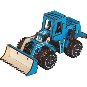 Woodcraft construction kit Dřevěné 3D puzzle Nakládač obraz