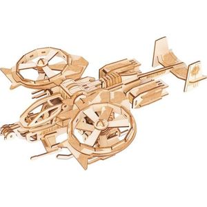 Woodcraft construction kit Dřevěné 3D puzzle RDA bitevní vrtulník obraz