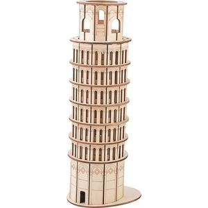 Woodcraft construction kit Dřevěné 3D puzzle Šikmá věž v Pise obraz