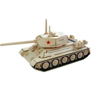 Woodcraft construction kit Dřevěné 3D puzzle Tank T-34 P obraz