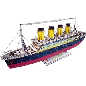 Woodcraft construction kit Dřevěné 3D puzzle Titanic obraz