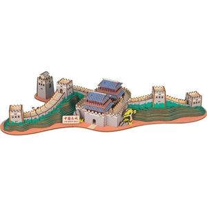 Woodcraft construction kit Dřevěné 3D puzzle Velká čínská zeď obraz