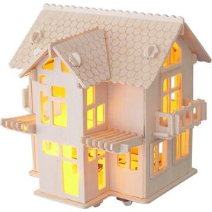 Woodcraft construction kit Dřevěné 3D puzzle VILLA HOUSE obraz