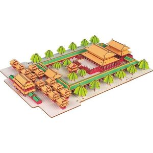 Woodcraft construction kit Dřevěné 3D puzzle Woodcraft Konfuciův chrám obraz