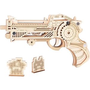 Woodcraft construction kit Dřevěné 3D puzzle Zbraň na gumičky Virbius obraz