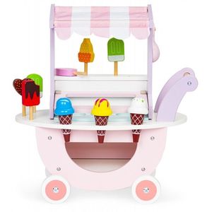 Dřevěný vozík Zmrzlinový obchod Ecotoys růžový obraz