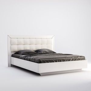 3kraft Dvoulůžková postel Bella s roštem 160x200 bílá obraz