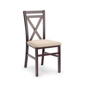 HALMAR Jídelní židle Mariah tmavý ořech/béžová obraz