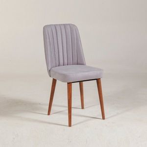 Hanah Home Jídelní židle VINA šedá/walnut obraz