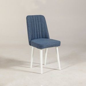 Hanah Home Jídelní židle VINA tmavě modrá/bílá obraz
