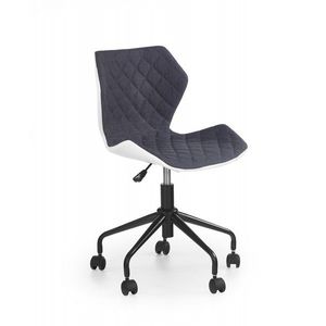HALMAR Kancelářská židle Dorie šedá/bílá obraz