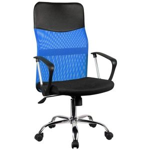 Ak furniture Kancelářská židle FULL na kolečkách modrá/černá obraz