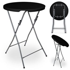 TZB Koktejlový stolek GALA 80 cm černý obraz