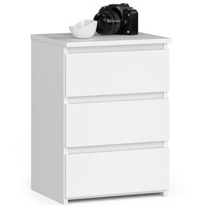 Ak furniture Komoda CL3 se 3 zásuvkami 40 cm bílá obraz