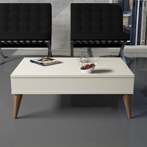 Kalune Design Konferenční stolek BEST krémový obraz