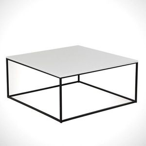 Kalune Design Konferenční stolek Poly 75 cm bílý II obraz