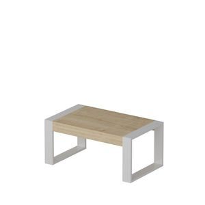 Kalune Design Konferenční stolek Retro dub/bílý obraz