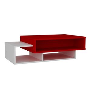 Kalune Design Konferenční stolek Tab červeno-bílý obraz
