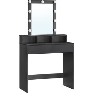 SONGMICS Kosmetický toaletní stolek Velisa 145 cm černý obraz