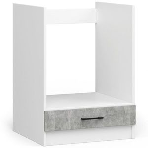 Ak furniture Kuchyňská skříňka Olivie pod troubu S 60 cm bílá/beton obraz